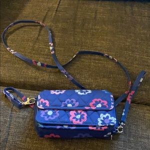 Vera Bradley Crossbody/Wristlet Ellie Flowers